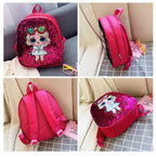 Reversible Sequin Doll Backpack - Princess Fashion (Ages 3-6)