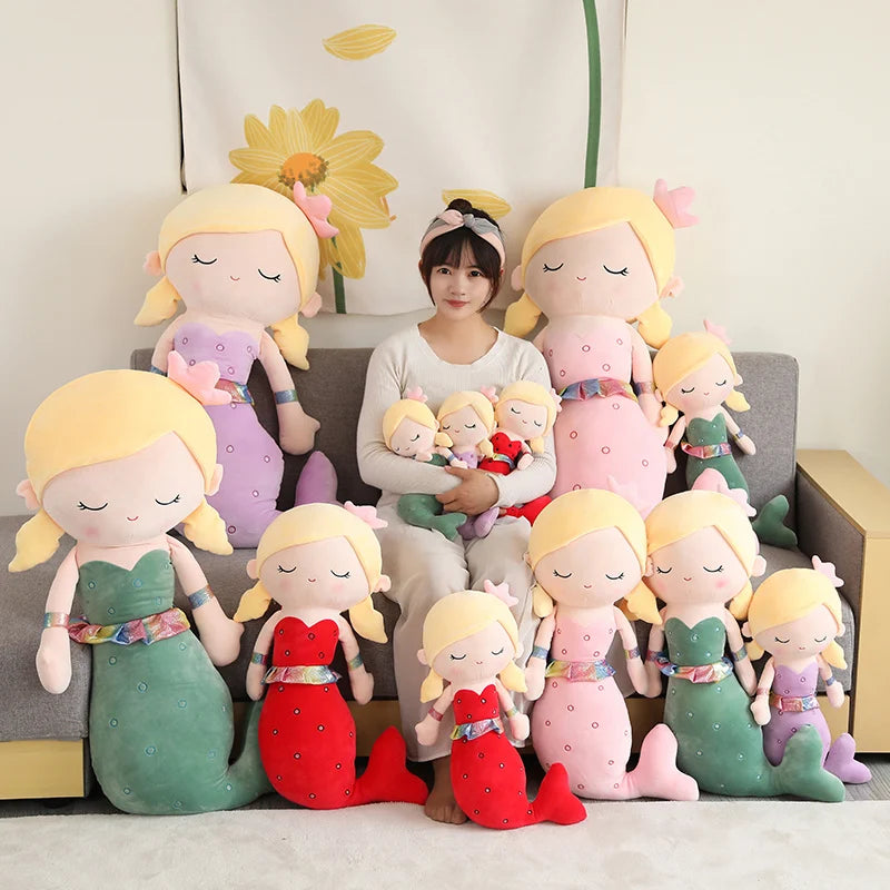 Kawaii Mermaid Plush Toys, 40 to 60 cm, Princess Plush Toys