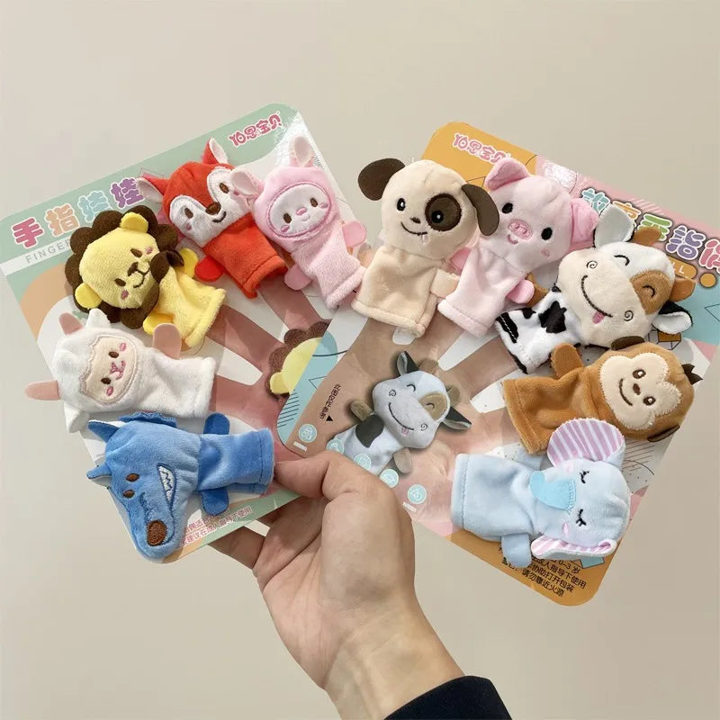 Cute Animals on Your Fingers: Plush Finger Puppets for Storytelling