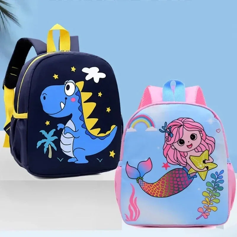 Cute Cartoon Dinosaur Preschool Backpack (Waterproof)
