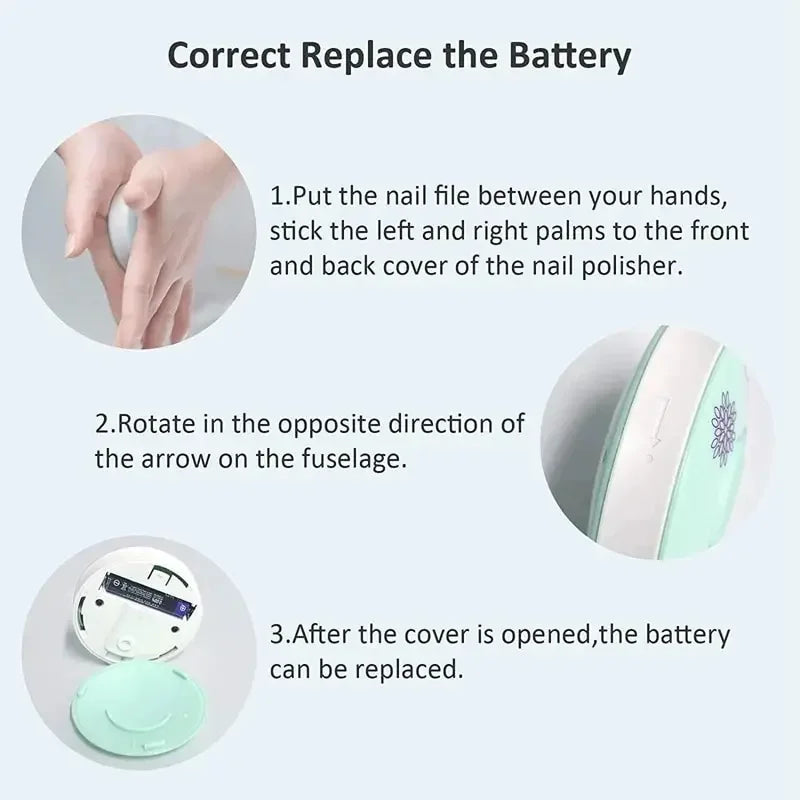 Electric nail clipper for newborn babies