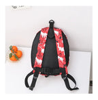Children's anti-loss safety backpack with dinosaur-shaped safety belt.