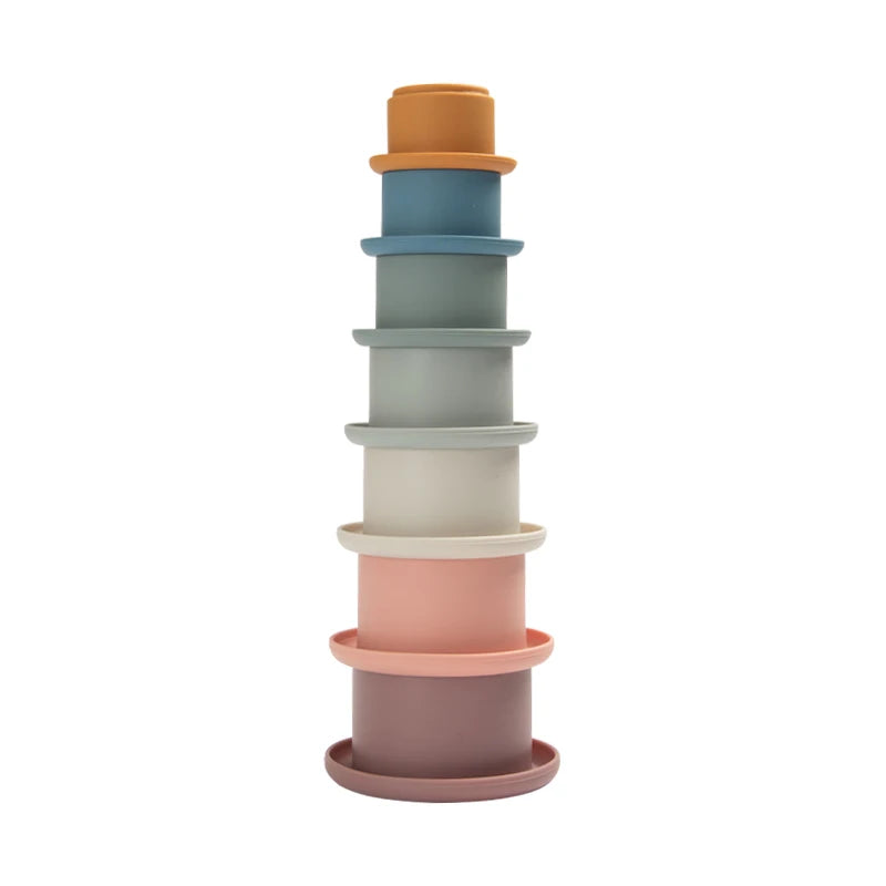 Montessori silicone stacking toy for babies