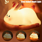 Silicone Lamp for Children's Room in the Shape of a Rabbit