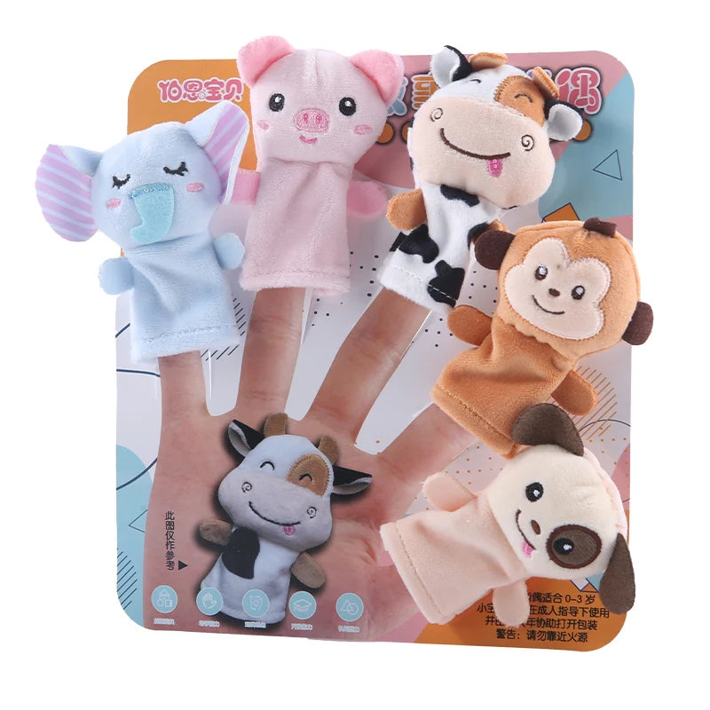 Cute Animals on Your Fingers: Plush Finger Puppets for Storytelling