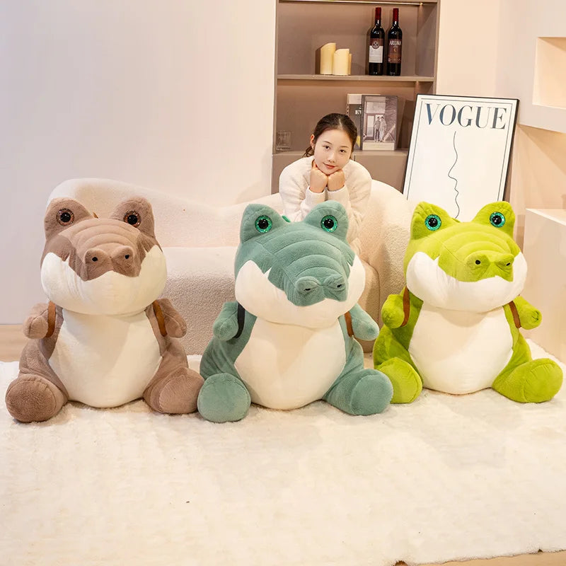 Plush crocodile, 20 to 45 cm tall