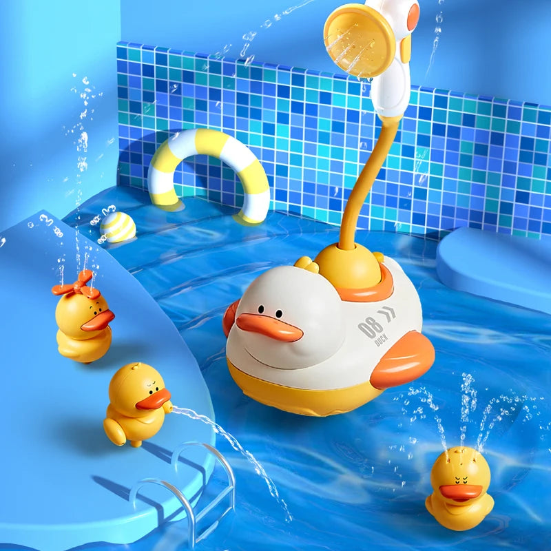 Duck-shaped bath toy for children