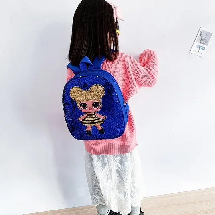 Reversible Sequin Doll Backpack - Princess Fashion (Ages 3-6)