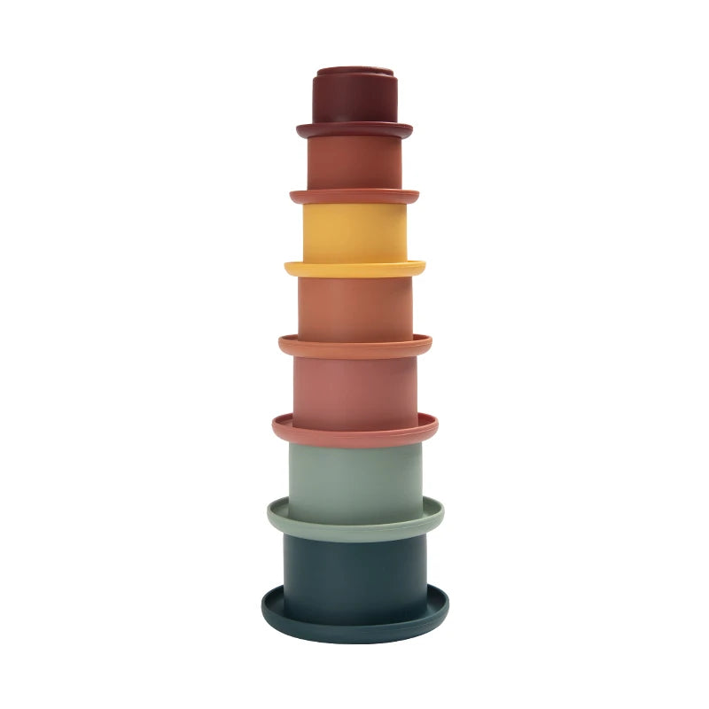 Montessori silicone stacking toy for babies