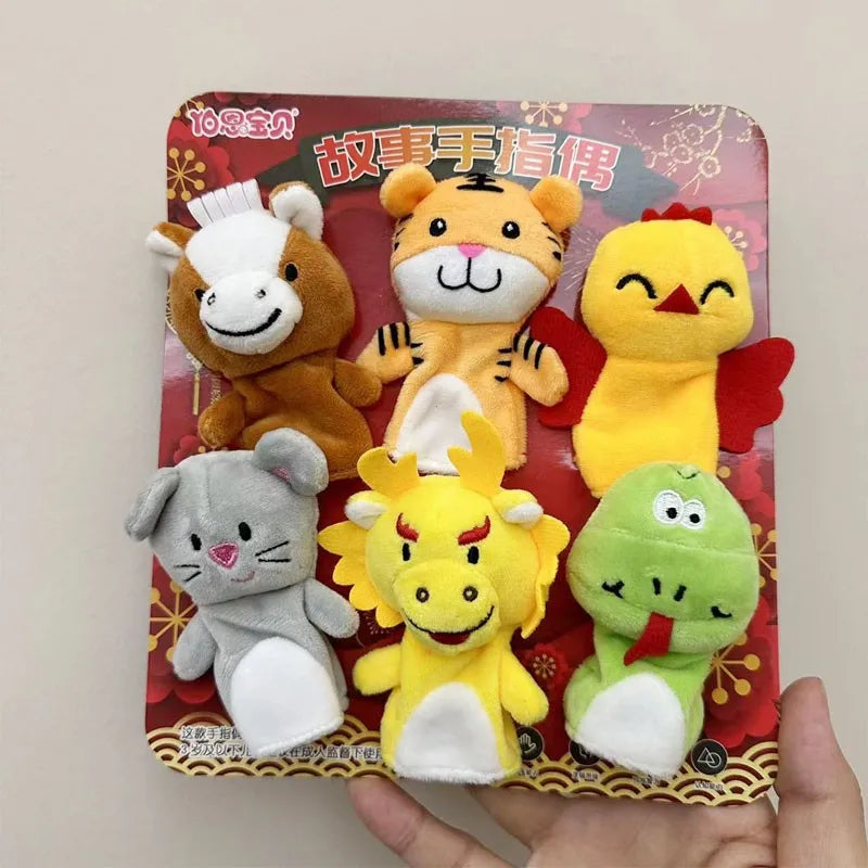 Cute Animals on Your Fingers: Plush Finger Puppets for Storytelling