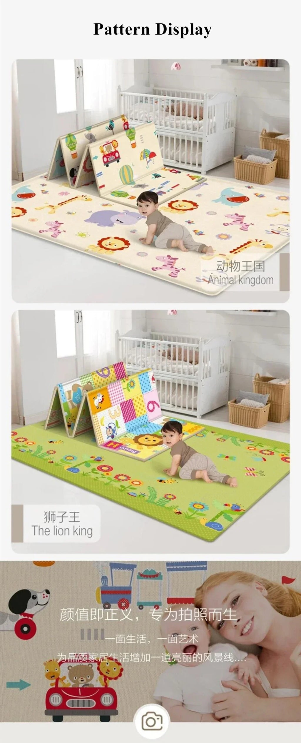 Non-toxic Foldable Activity Mat For Babies And Children - 180*100